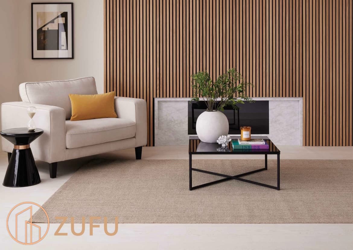 Pared de Listones WPC Estilo Natural para Estudio - 4