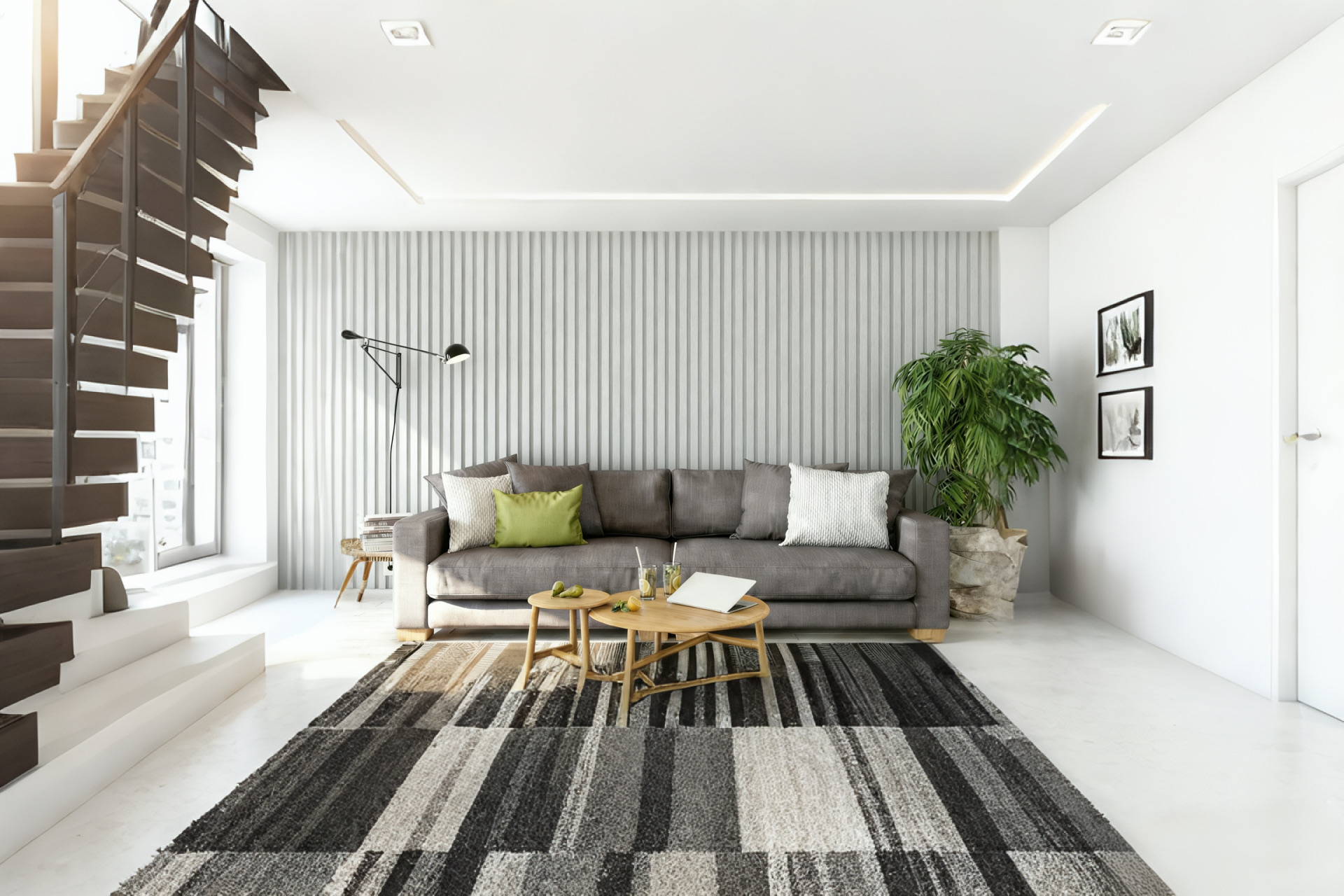 极简PVC长城板背景墙