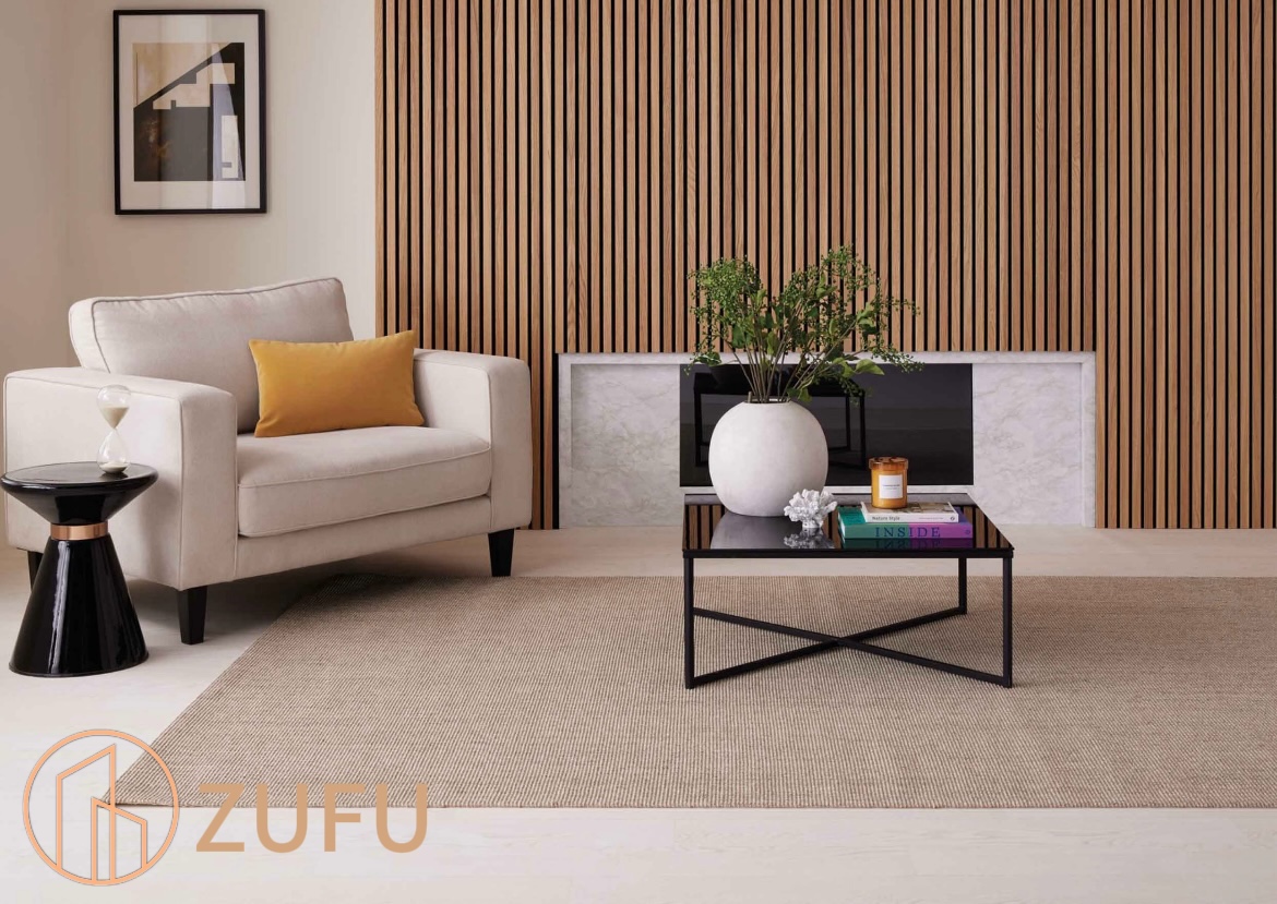 自然风格书房WPC格栅墙 - 4